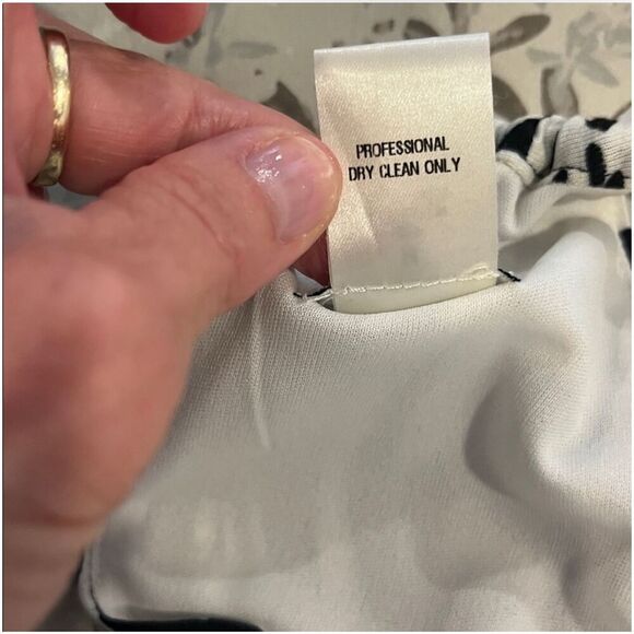 CACHE | black & white animal print dress M - Picture 7 of 8